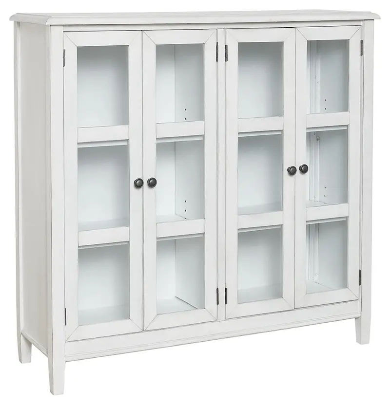 Kanwyn Whitewash Accent Cabinet 1