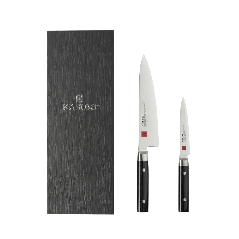 Kasumi Damascus 2-Piece Knife Set – 20 Cm Chef + 15 Cm Utility 1
