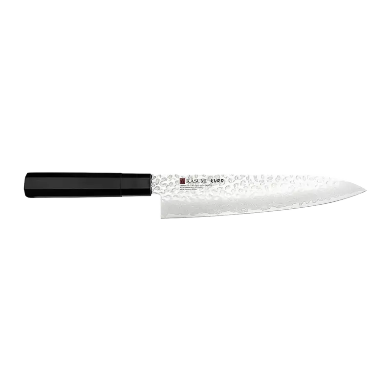 Kasumi Kuro 21 Cm Hand-Hammered Damascus Gyuto Knife 1