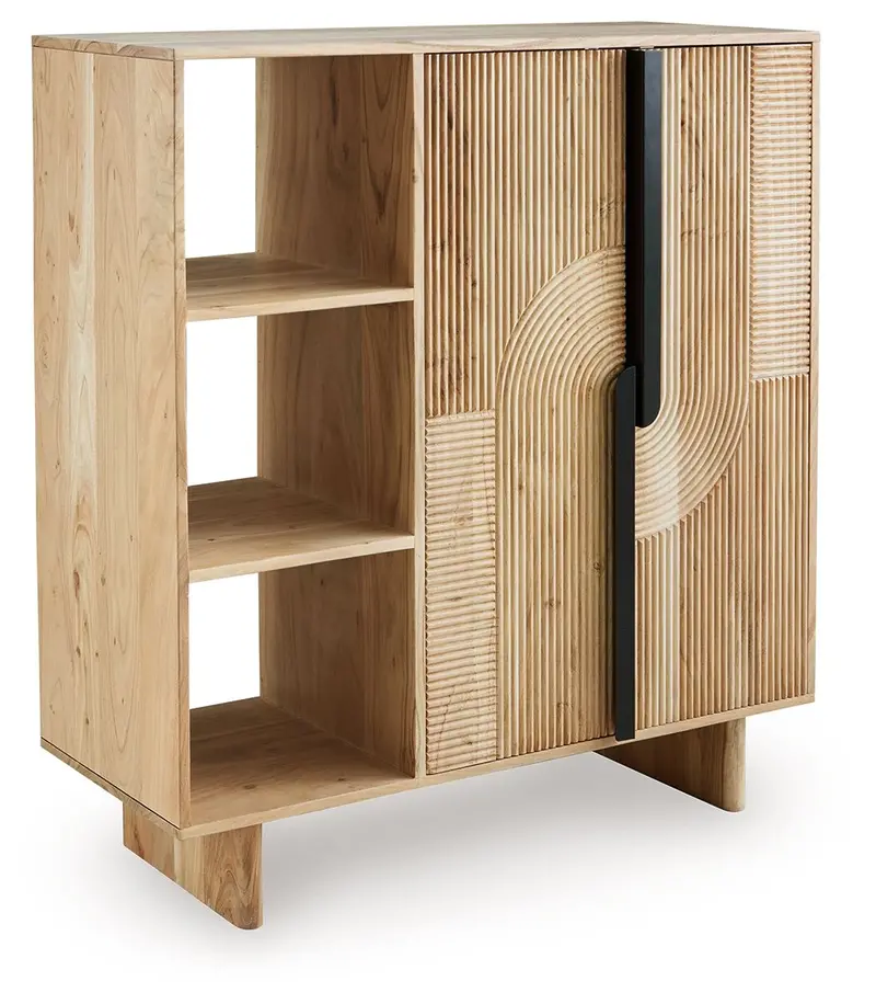 Kierwell Natural Wood Grain Accent Cabinet 1
