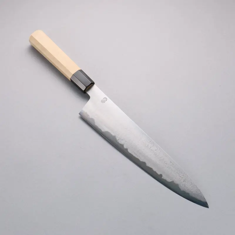 Kikuzuki Blue Steel #1 Damascus Gyuto – 270Mm Blade, Magnolia Handle 1