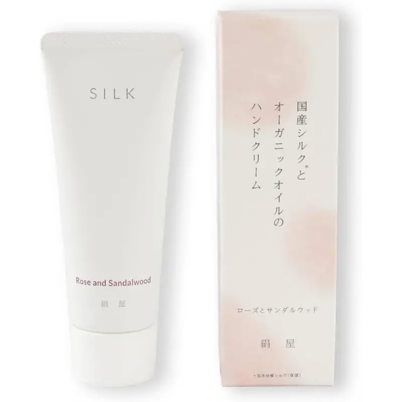 Kinuya Rose & Sandalwood Silk Hand Cream Infused With Essential Oils – 50G 1