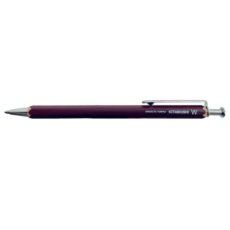 Kitaboshi Hexagonal Bamboo Ballpoint Pen – 1.0 Mm Tip (#W-600Az) 1