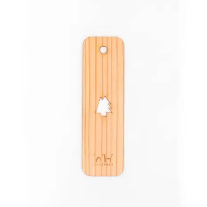 Kito Sustainable Cedar Bookmark – Hand-Carved Sugi Tree Motif, 10Cm Slim Profile 1
