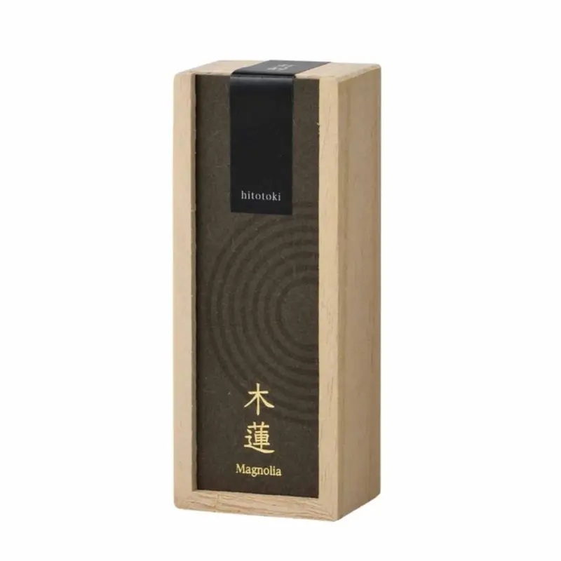 Kousaido Hitotoki Premium Incense – Magnolia Scent, Hand-Rolled Japanese Aromatherapy Sticks (15) 1