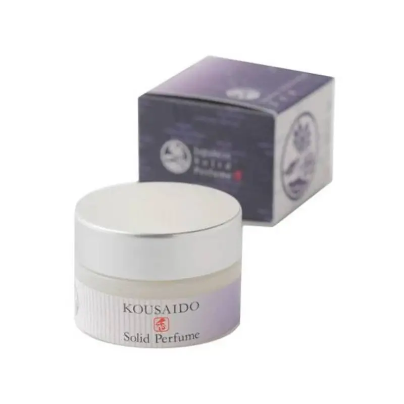 Kousaido Zen Woody-Floral Solid Perfume Balm – Sweet & Calming, 8G 1