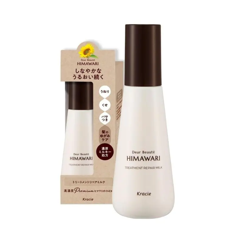 Kracie Dear Beaute Himawari Hair Repair Milk – Nourishing Treatment For Damaged Hair (120 Ml) 1