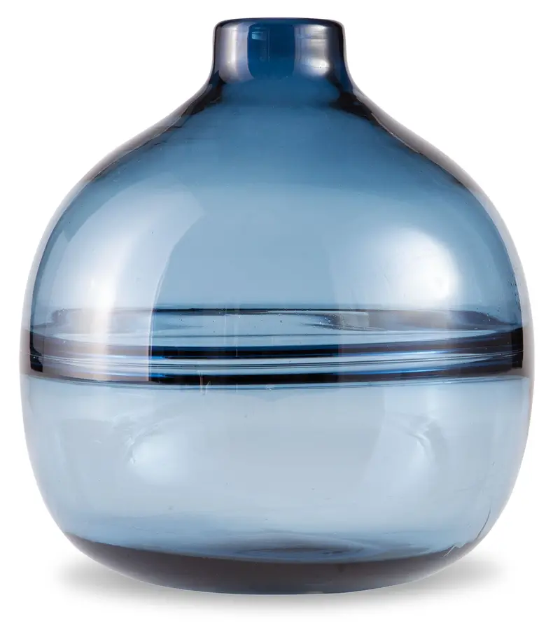 Lemmitt Navy Ceramic Decorative Vase 1