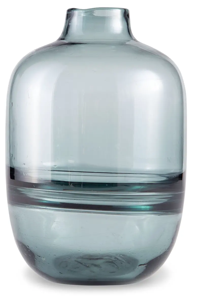 Lemmitt Teal Ceramic Decorative Vase 1