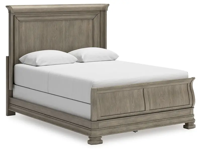 Lexorne Elegant Sleigh Bed Frame 1