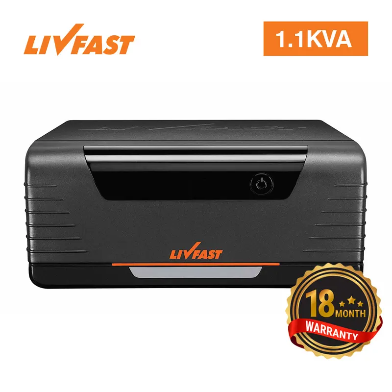 Livfast 1.1 Kva Pure Sine Wave Inverter – 12V Input, 18-Month Warranty (Fcs1125) 1