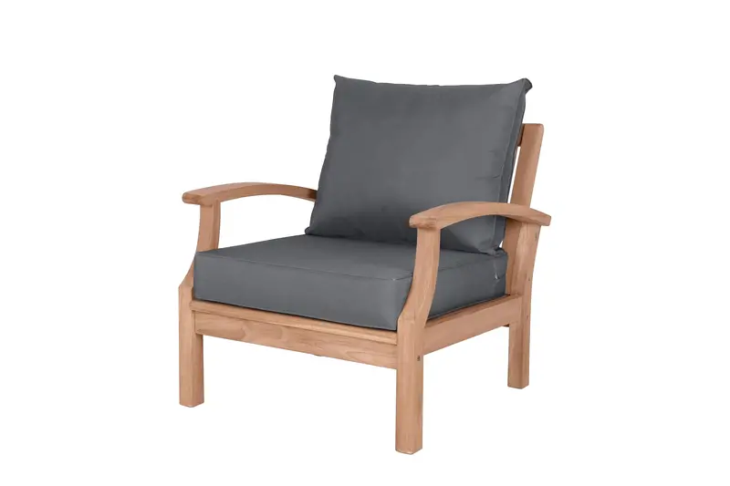 Lombok Armchair With Weather-Resistant Cushions – East India Outdoor Seating 1
