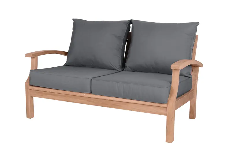 Lombok Two-Seater Sofa With All-Weather Cushions – East India Garden Furniture 1