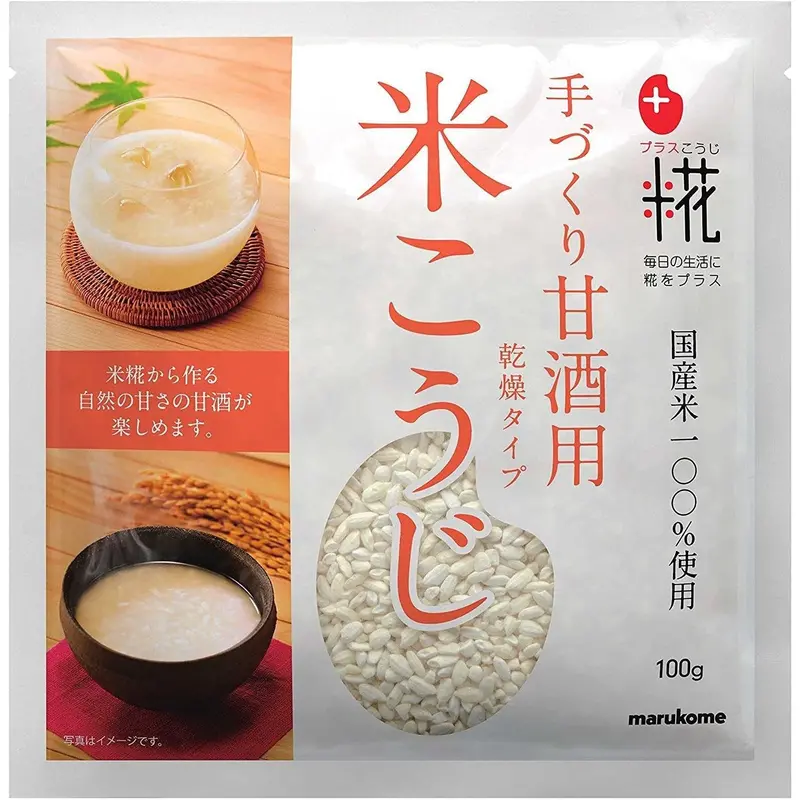 Marukome Plus Koji Rice Powder – Fermented Malted Rice For Amazake, 100G 1