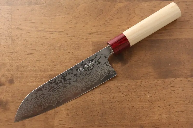 Masakage Kiri Santoku – 170Mm Vg-10 Damascus Blade, Magnolia Handle 1