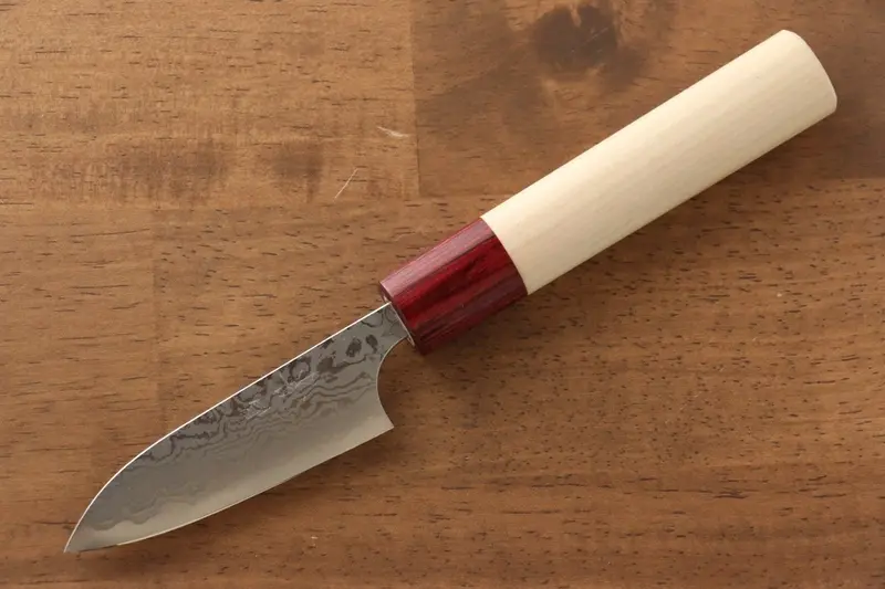 Masakage Kiri Vg10 Damascus Petty Knife – 75Mm With Magnolia Handle 1