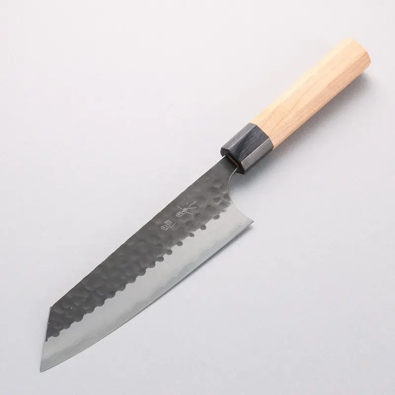 Masakage Koishi Blue Super Black Bunka Knife – 165Mm With American Cherry Handle 1