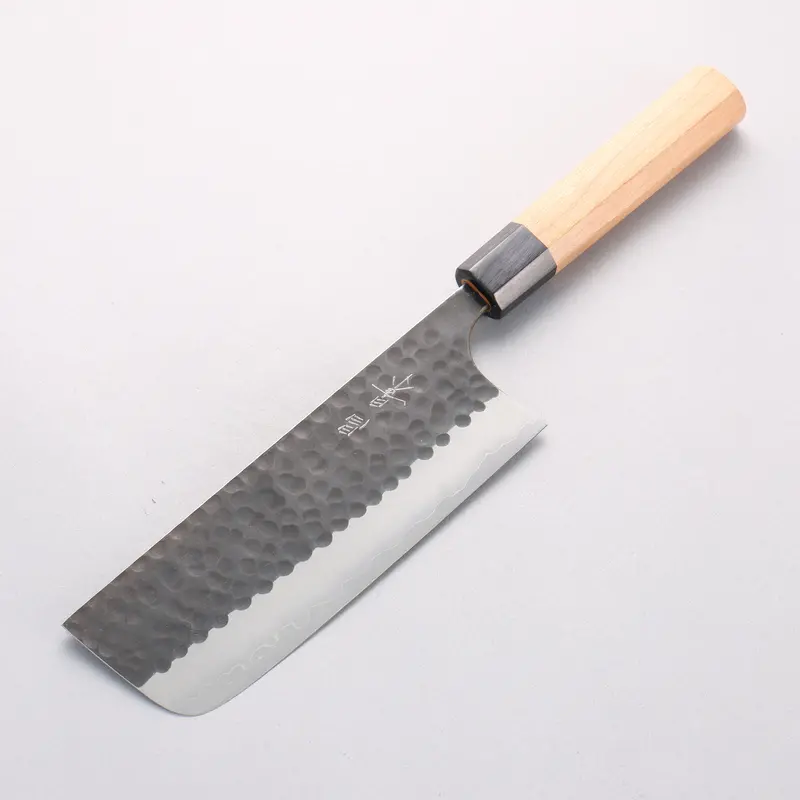 Masakage Koishi Blue Super Black Nakiri Knife – 165Mm With American Cherry Handle 1
