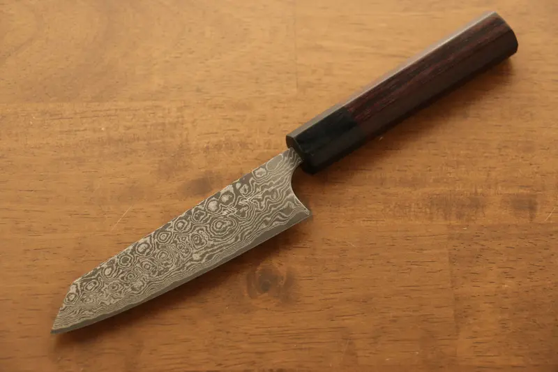 Masakage Kumo Vg10 Damascus Bunka Knife – 120Mm, Shitan Handle 1
