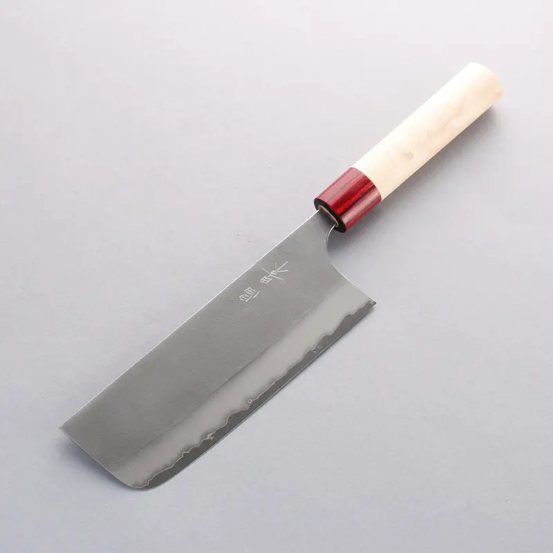 Masakage Yuki White Steel #2 Nashiji Nakiri Knife – 165Mm With Magnolia Handle 1