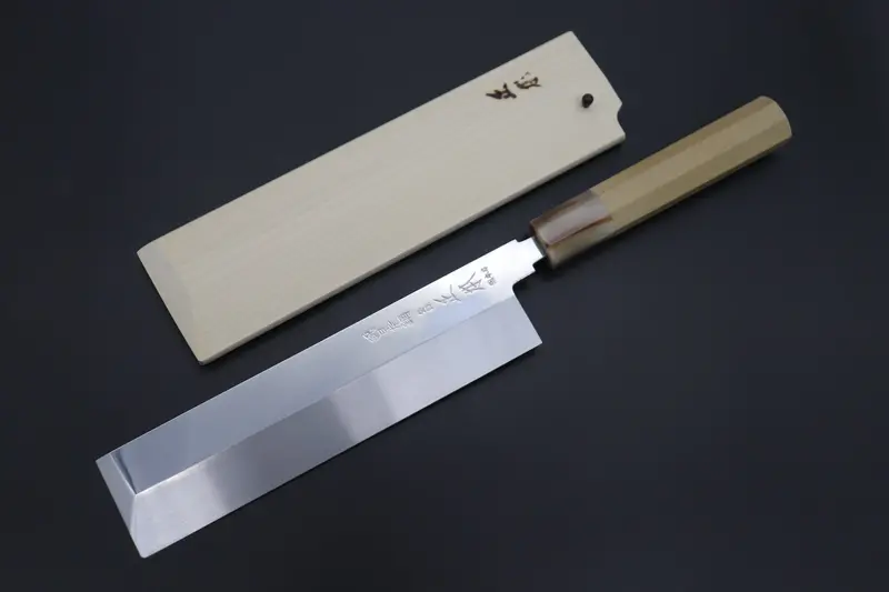 Masamoto Ha-0622 Left-Handed Usuba – 225Mm Blue Steel No.2 Honyaki Vegetable Knife For Southpaw Chefs 1