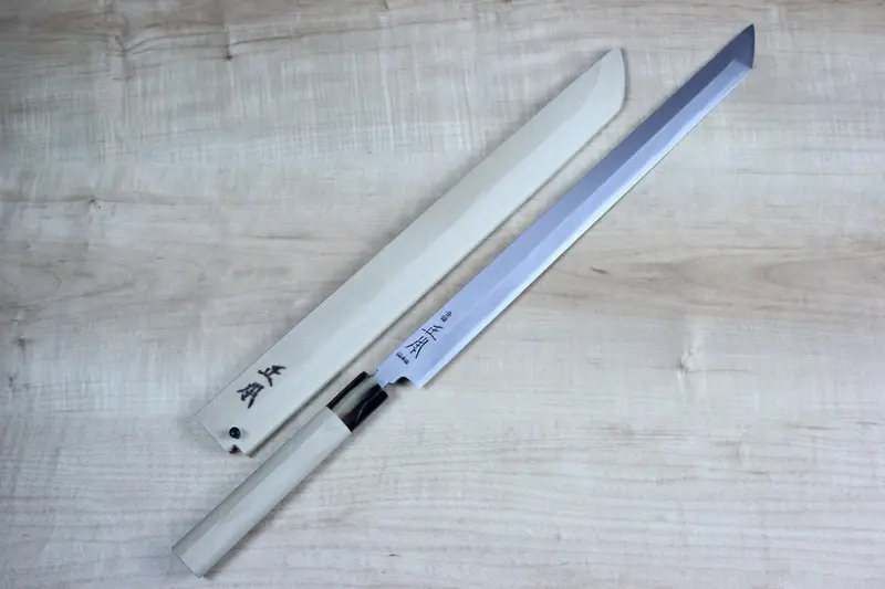Masamoto Hon Kasumi White Steel #2 Sakimaru Takohiki – 330Mm & 360Mm Octopus-Cutting Knife 1