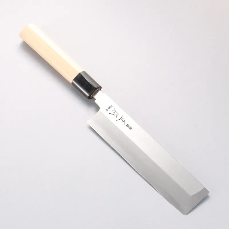 Masamoto Hongasumi Usuba Knife – 180Mm White Steel #2 Kakugata Profile, Magnolia Handle 1