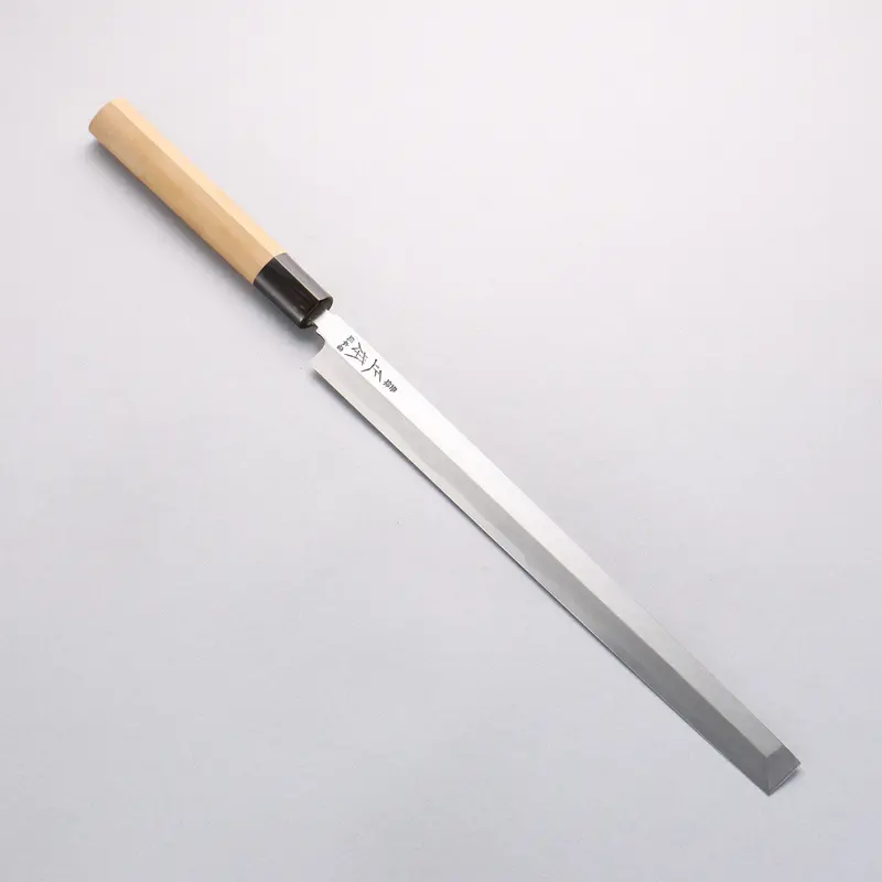 Masamoto Hongasumi White Steel No.2 Takohiki Knife – Magnolia Handle 1
