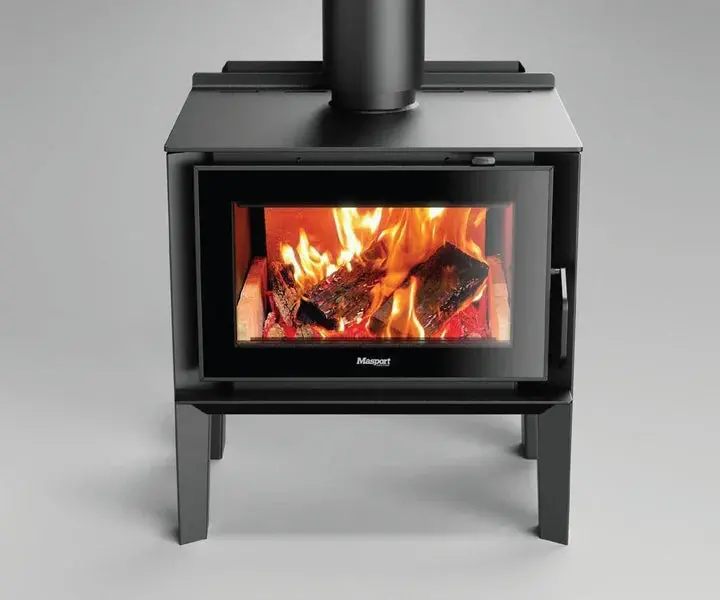 Masport Auburn 6 Freestanding Wood-Fired Fireplace With Support Legs 1