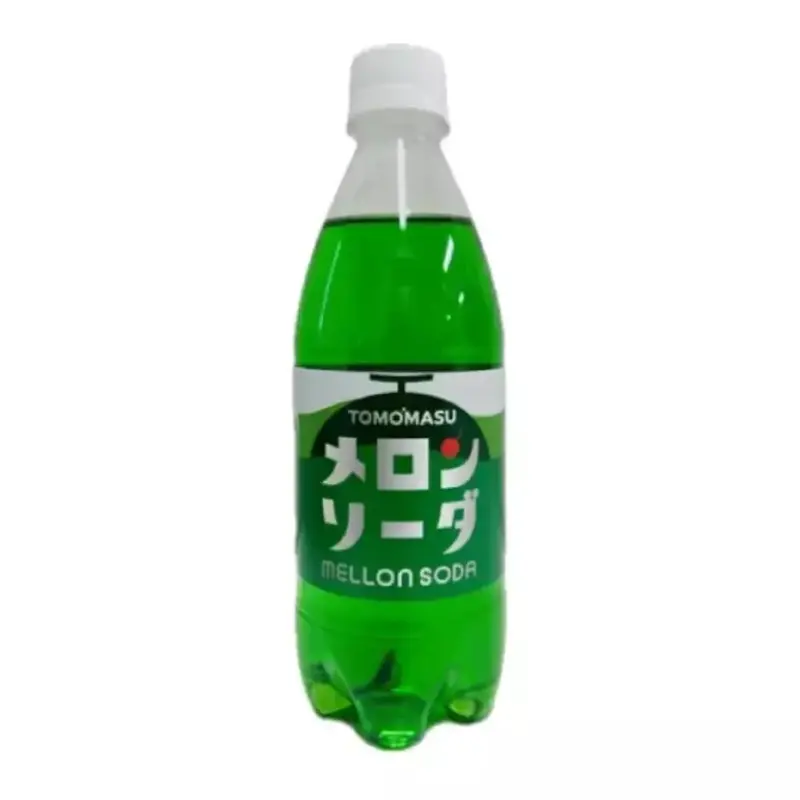 Melon Soda Soft Drink – Authentic Japanese Green Melon Carbonated Beverage, 500Ml Can 1