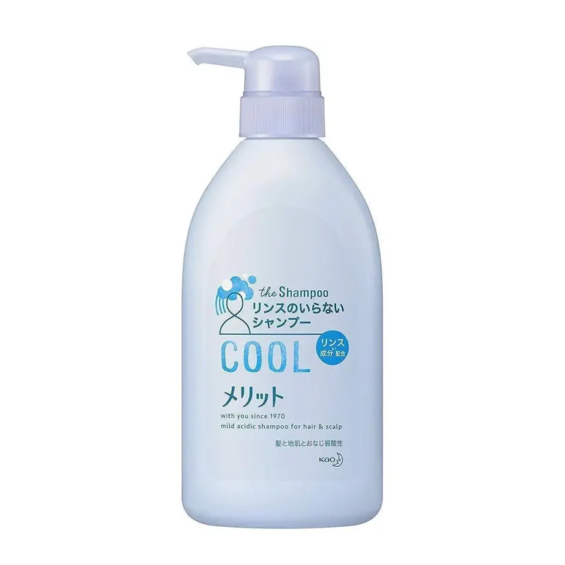 Merit No-Rinse Cool-Type Shampoo – Anti-Dandruff 2-In-1 Formula, 480Ml Pump Bottle 1