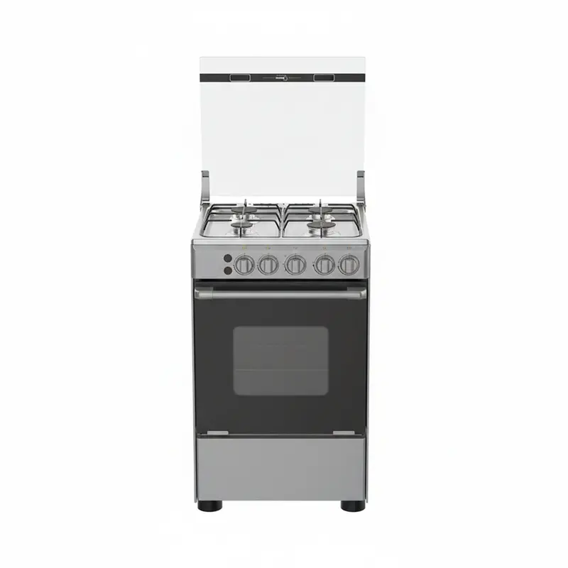 Midea 50X50Cm Built-In Cooktop – 5055-4G057-S, 4-Gas Burner, Silver 1