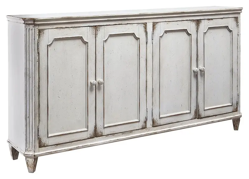 Mirimyn Antique White Accent Cabinet 1