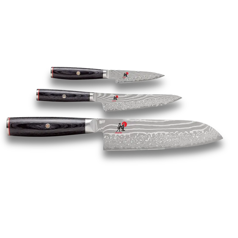 Miyabi 5000 Fc-D 3-Piece Knife Set – Modern Black-And-Silver Design 1