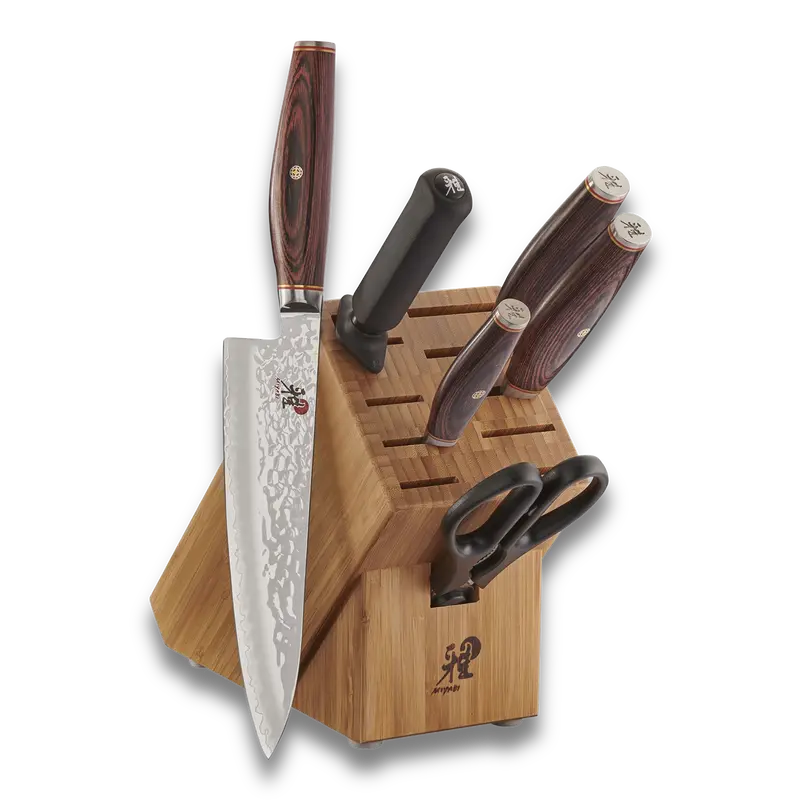 Miyabi 6000 Mct 7-Piece Knife Block Set – Natural Wood Finish 1