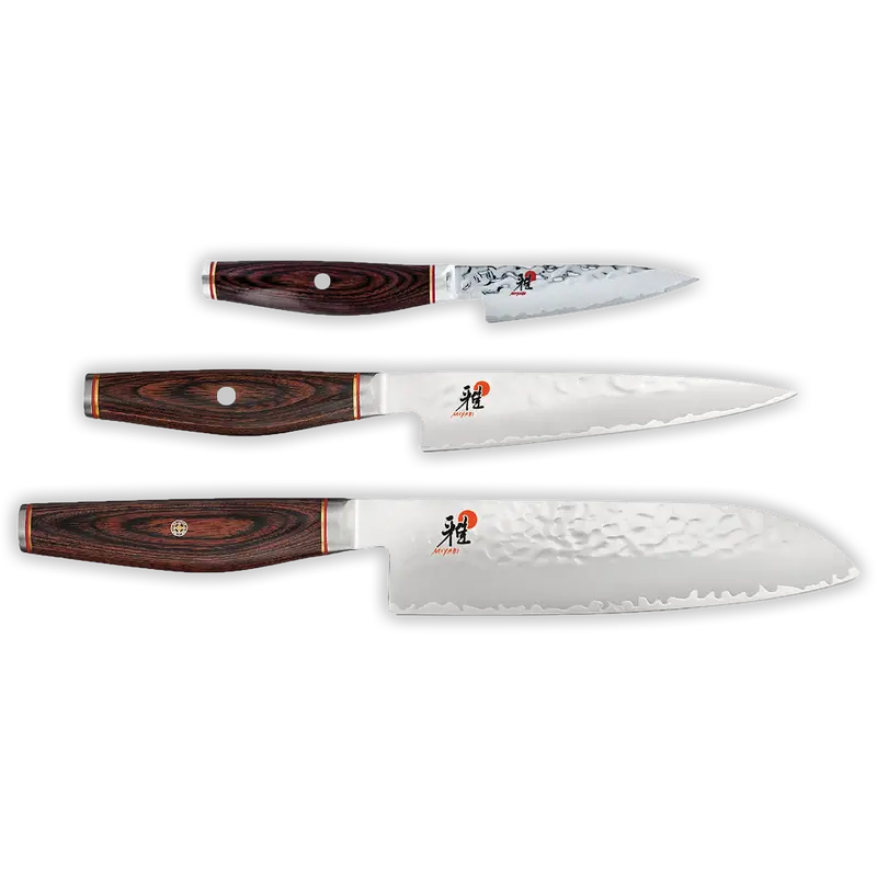 Miyabi Artisan 6000Mct 3-Piece Knife Set – Hand-Honed Japanese Damascus Blades 1