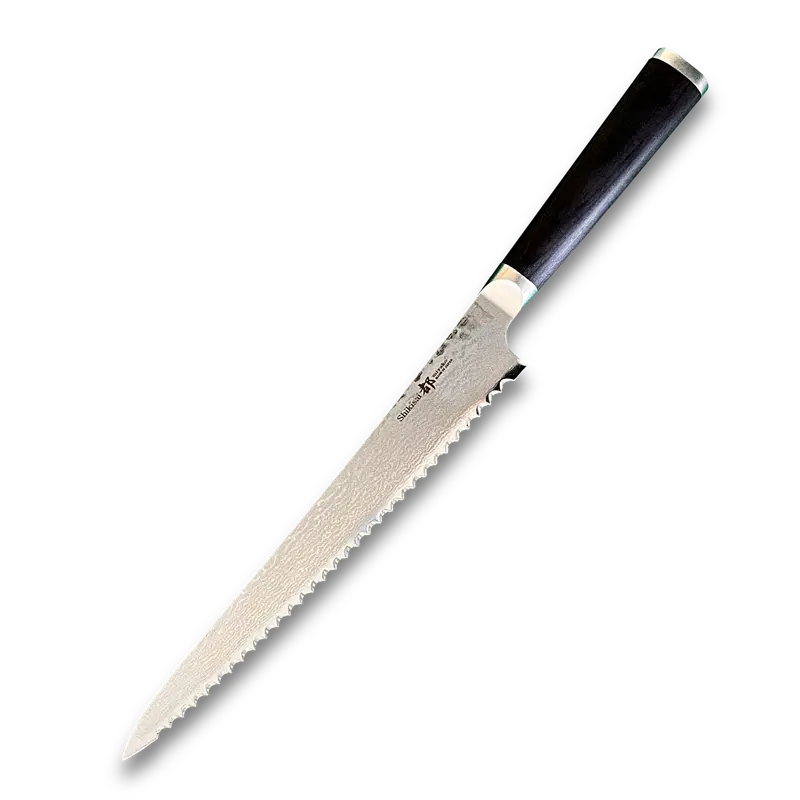 Miyako 240Mm Bread Slicing Knife – 33-Layer Damascus Stainless Steel Blade, Made In Japan 1