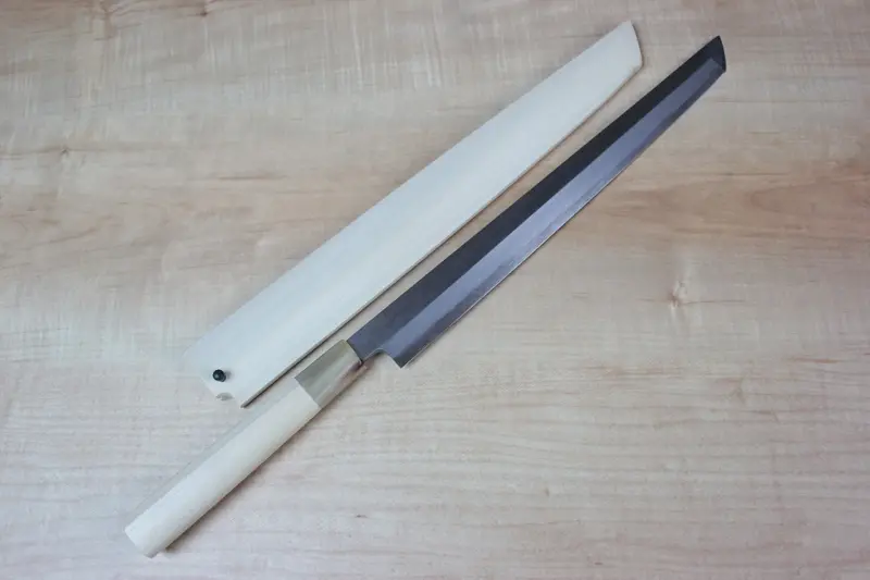 Mizuno Tanrenjo Akitada Ao Hagane Dx Sakimaru Takohiki – 300Mm Blue Steel No.1 1