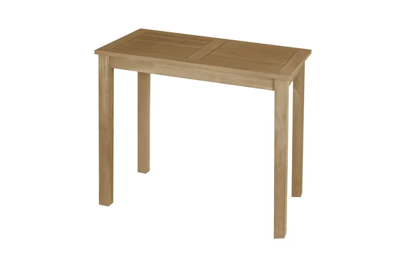 Montego Teak-Finish Bar Table – East India Indoor/Outdoor Dining 1