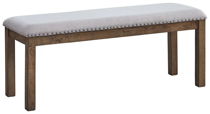 Moriville Beige Upholstered Bench 1