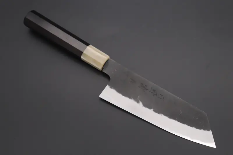 Mutsumi Hinoura White Steel #1 Kurouchi Bunka Utility Knife – 165Mm (6.4") 1
