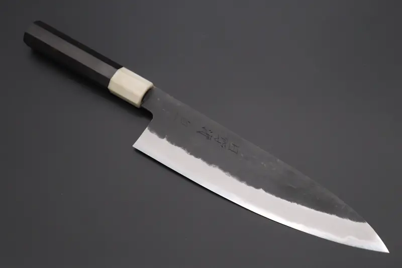 Mutsumi Hinoura White Steel #1 Kurouchi Gyuto Chef’S Knife – 210Mm (8.2") 1