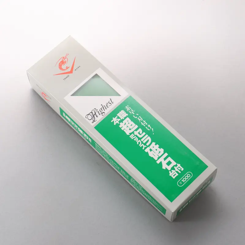 Naniwa Chou Ceramics Sharpening Stone – #1000 Grit, 210 × 70 × 25Mm, With Base 1