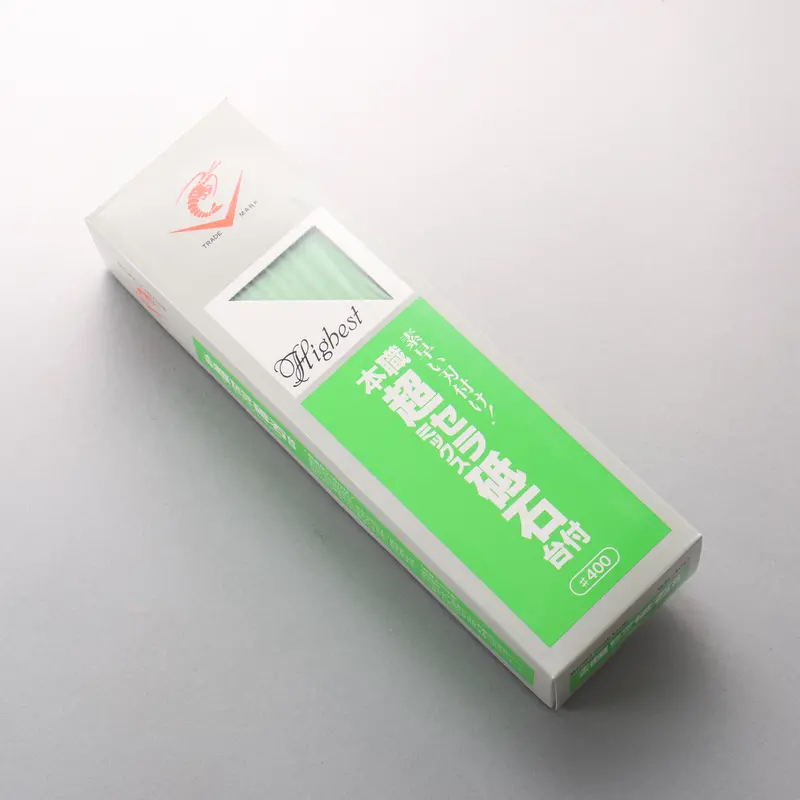 Naniwa Chou Ceramics Sharpening Stone – #400 Grit, 210 × 70 × 25Mm, With Base 1