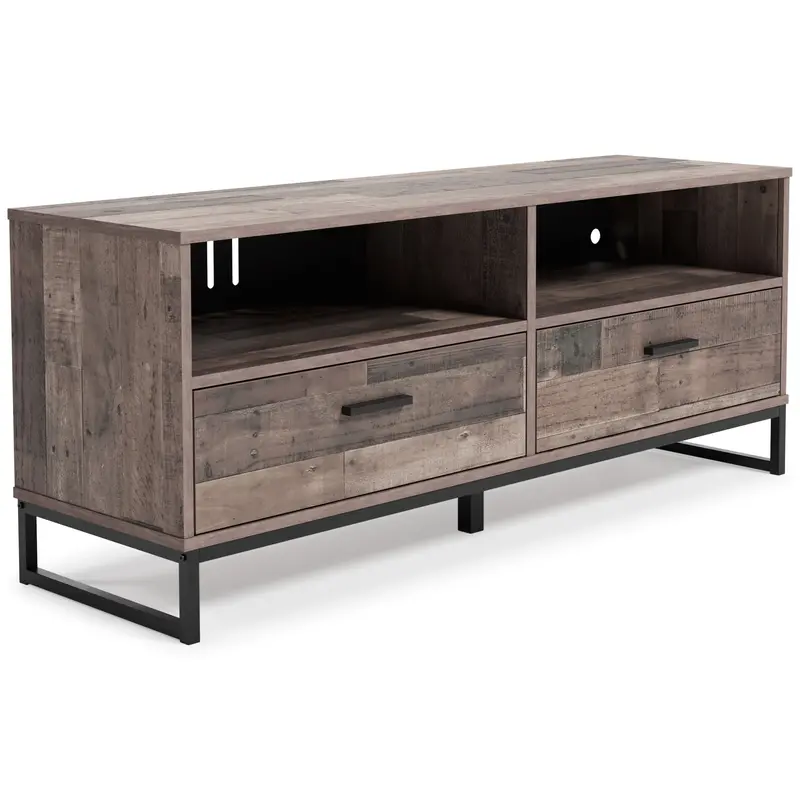 Neilsville Medium-Sized Tv Stand With Storage Shelves 1