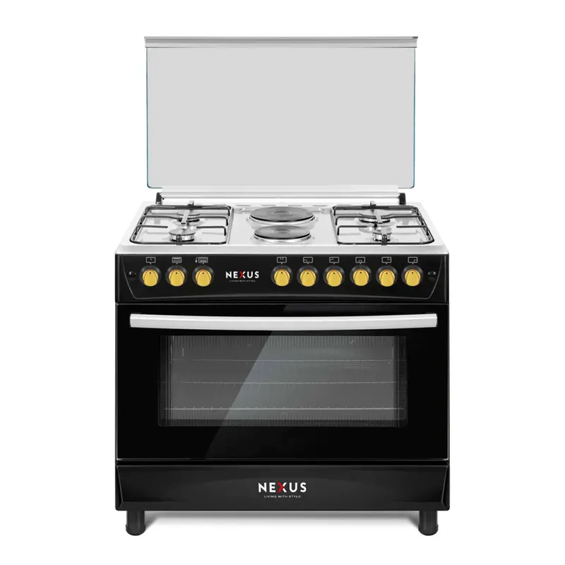 Nexus 90 X 60 Cm Gas Cooktop Nx-9001 – Matte Black (4 Burners + 2 Grills) 1