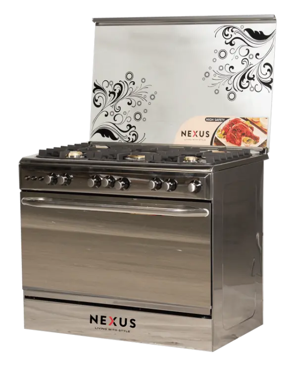 Nexus 90X60 Cm Gas Cooktop With 5 Burners – Silver Finish (Nx-9000S) 1