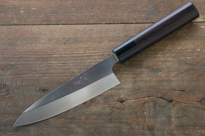 Ogata Petty-Utility Knife – 140Mm Sg2 Migaki Polished Finish, Shitan Handle 1