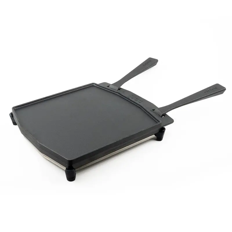 Ooni Dual-Surface Grizzler Plate With Stainless Steel Base 1