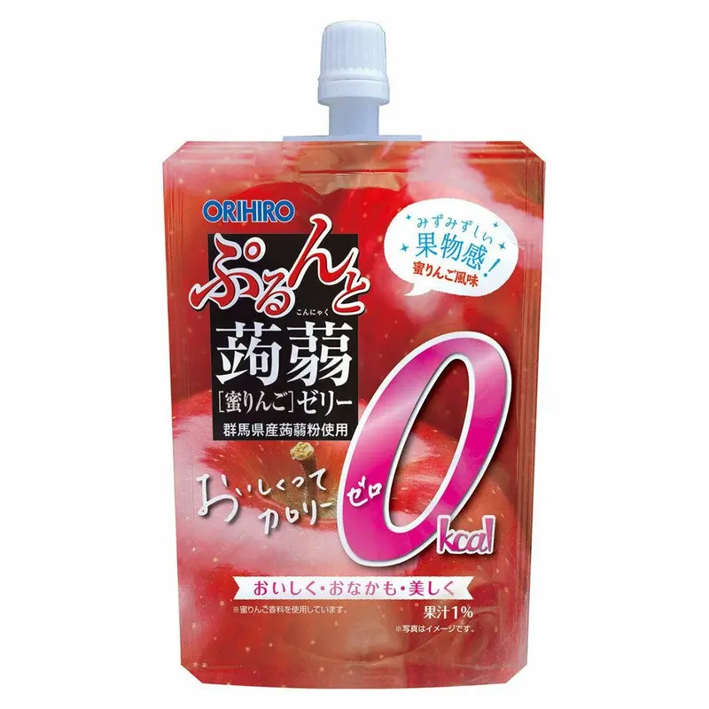 Orihiro Drinkable Konjac Jelly – Apple Flavor, Zero-Calorie Dietary Supplement, 130G 1